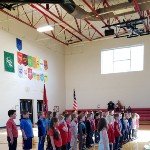 2nd grade students singing