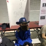 student dressed as a marshal